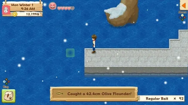 Harvest Moon: Light of Hope: How to Catch Olive Flounder
