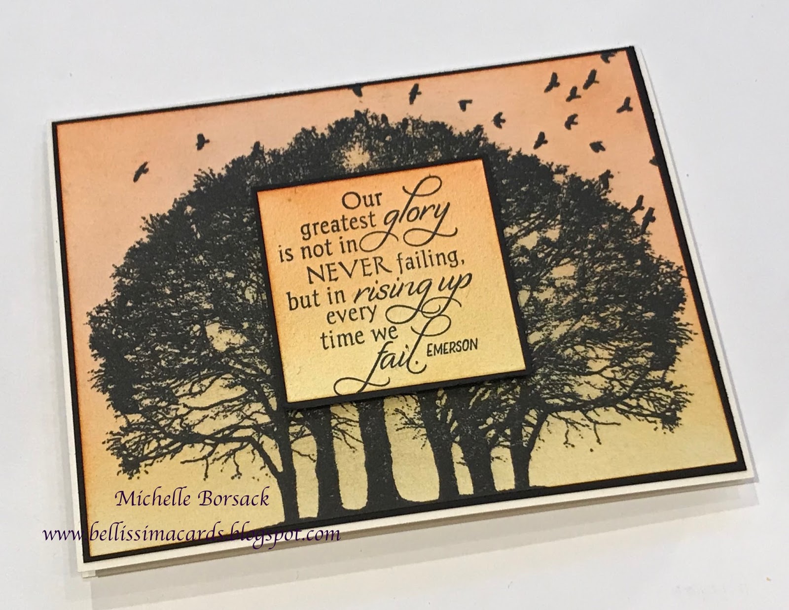 Bellissima Cards Revisiting Silhouette Card Making