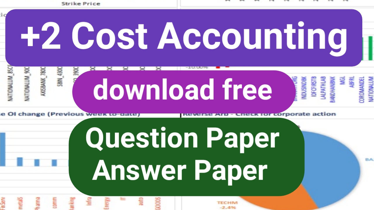 Cost Accounting 12 Class Question Paper 2010 with Answer Commerce