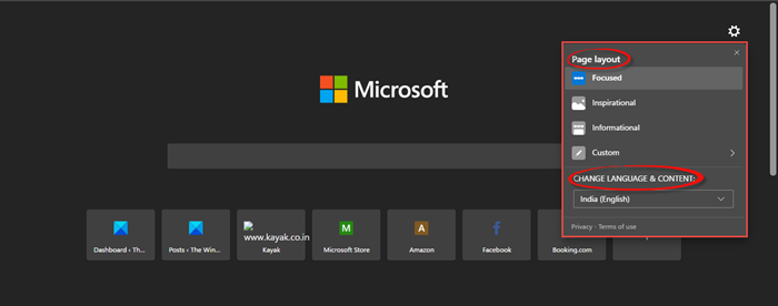 Personalizza il nuovo browser Microsoft Edge