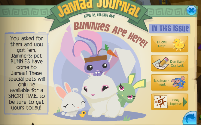 Animal Jam Fiery : Animal Jam Bunny Pets!! (FIRST =D)