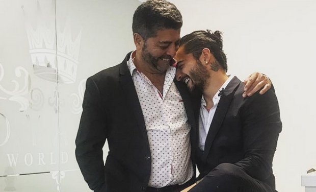 Maluma publica tierna imagen con su padre Luis Fernando Londoño