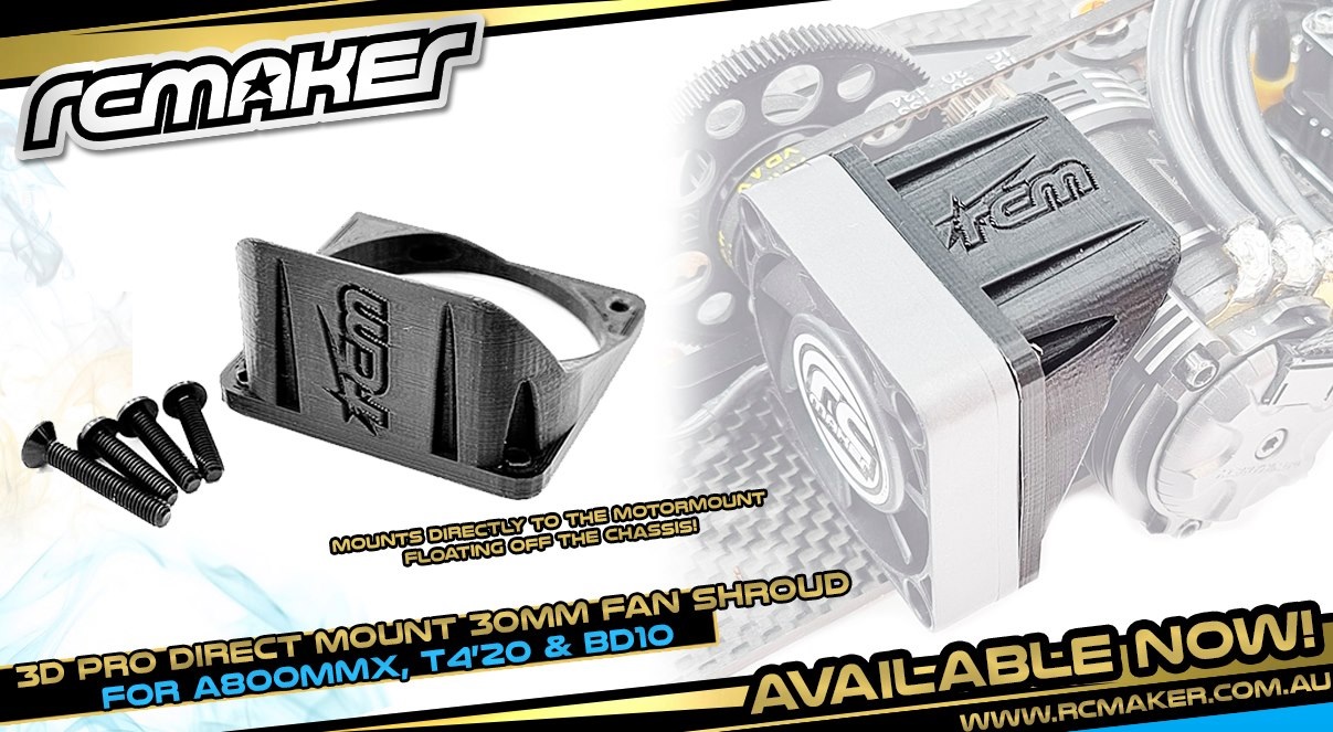 RC MAKER「3D Pro Direct Mount Fan Shroud」登場ラジコンもんちぃ オフロード/オンロード/ドリフト
