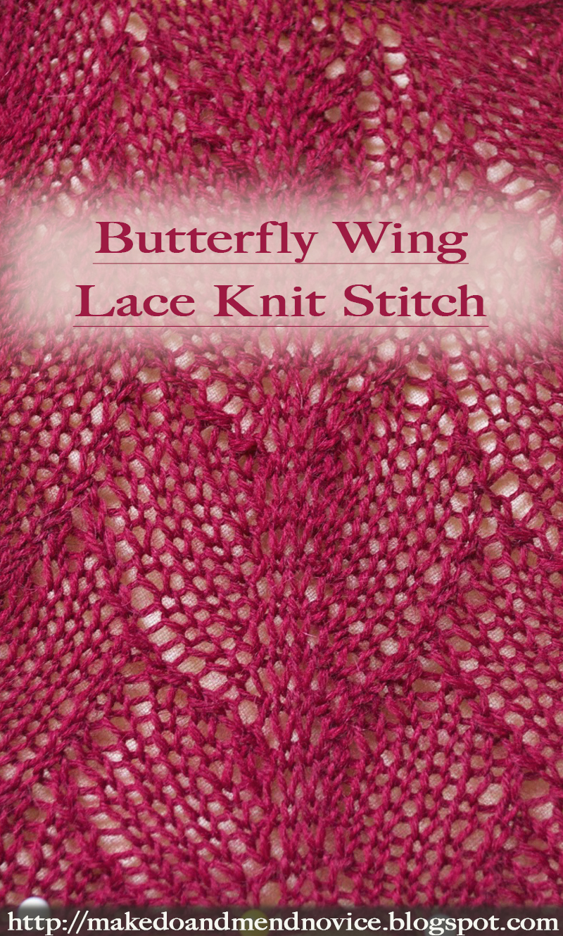 Knitting Novice The Weekly Swatch, Part 2 Butterfly Wing Stitch