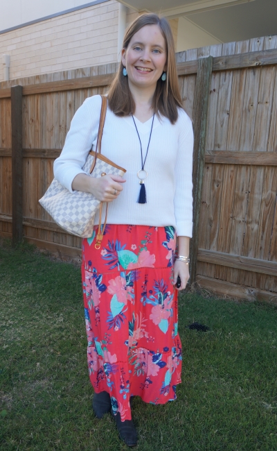 Away From Blue  Aussie Mum Style, Away From The Blue Jeans Rut: Denim  Shorts, Pink Tees and Blue Kimonos With Louis Vuitton Neverfull: Weekday  Wear Linkup