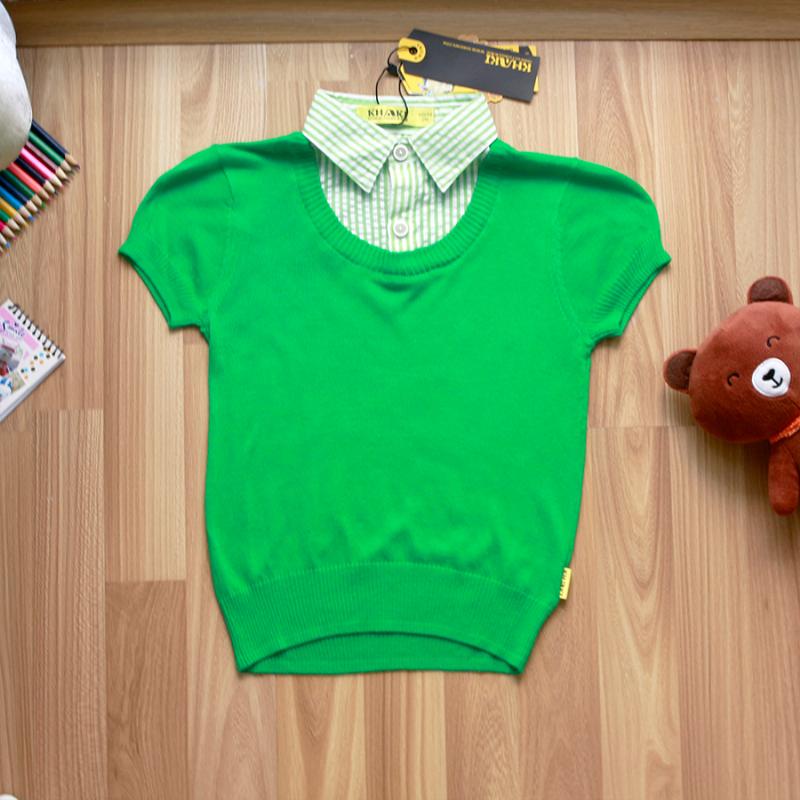 Áo Thun Len Phối Giả Set – Bé 3-13 tuổi – Thương Hiệu : Khaki 154732