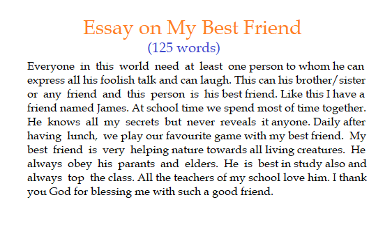 friends par essay