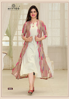 Mittoo Shagun kurti, Shrug and palazzo 3 piece Concept