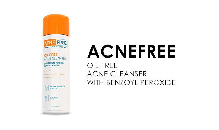 AcneFree Oil-Free Acne Cleanser with Benzoyl | Best Products to deal with Acne-Prone Skin | NeoStopZone Peroxide