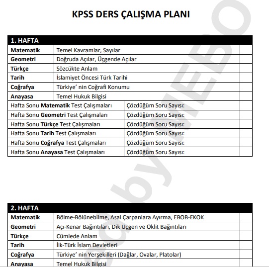 Kpss 2019 Ders Calisma Plani Haftalik Program Kpss 2019 Ders Calisma Plani Haftalik Program 2019 Kpss Sinavini Ders Programlari Ders Calisma Ipuclari Ogretim