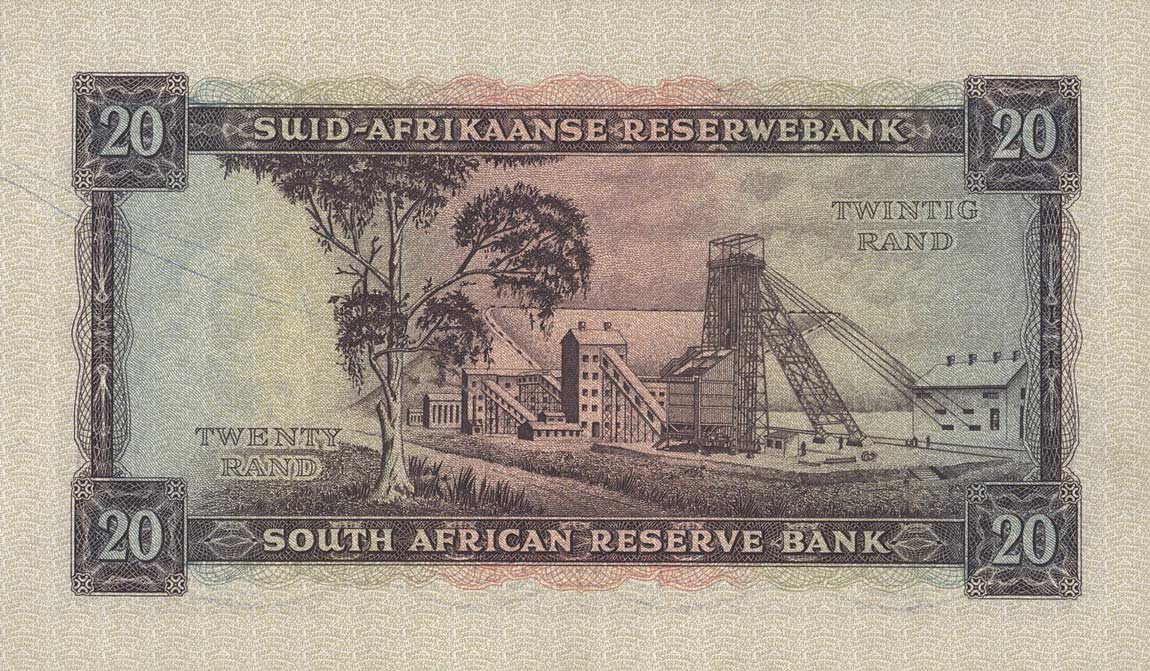 My Currency Collection South African Currency 20 Rand banknote 1962