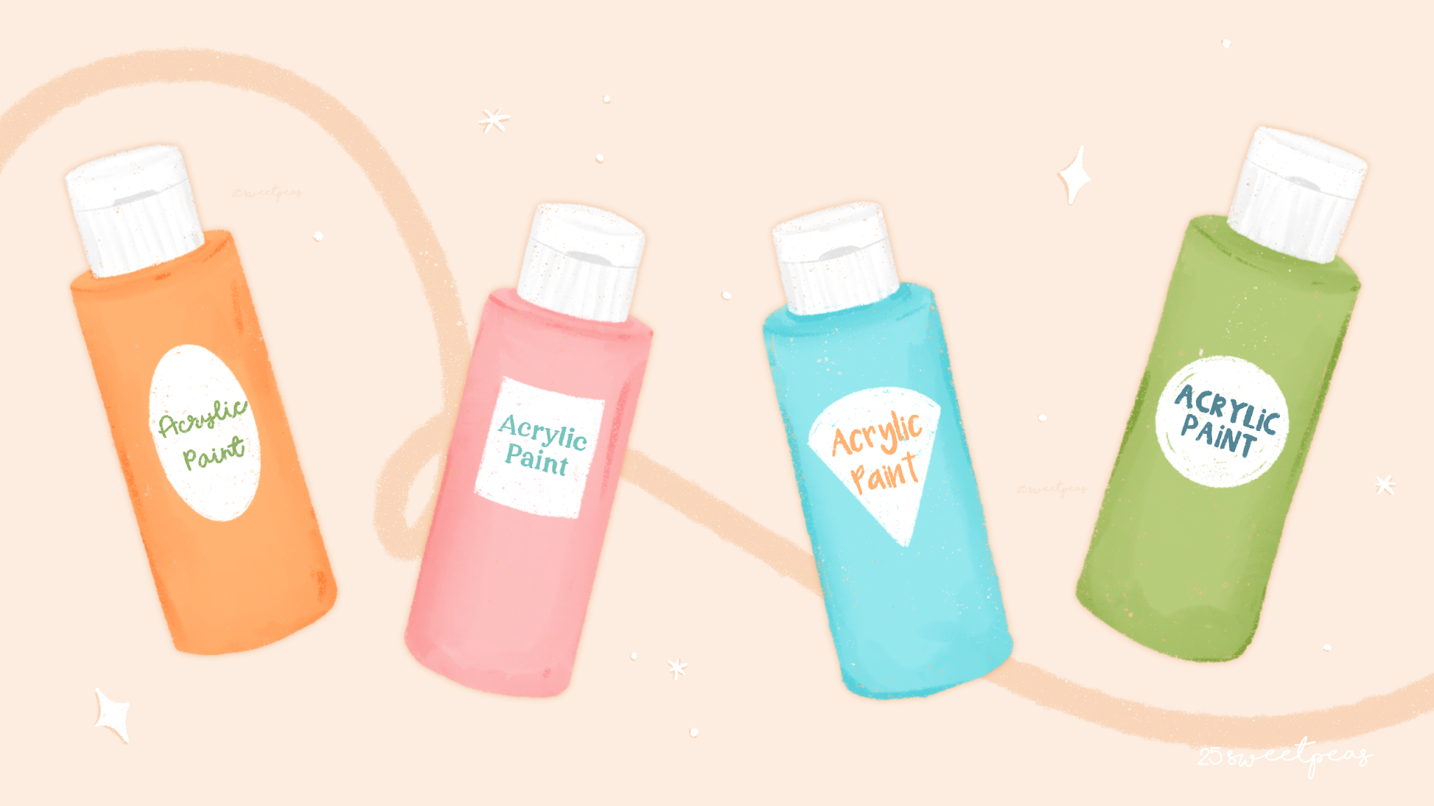 Acrylic Paint VS Nail Polish for Nail Art Details — 25 Sweetpeas