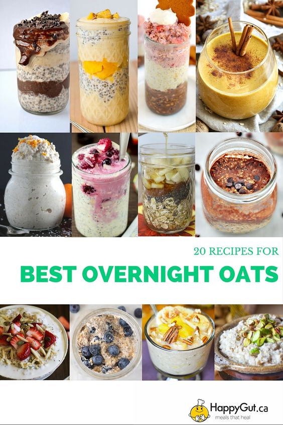 Best Overnight Oats in a Jar Recipes Easy Food Recipes