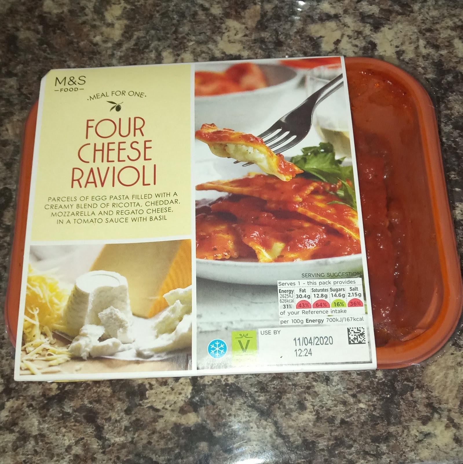 Supersupergirl's Food Reviews [Review] M&S Marks and Spencers Meal for one Four cheese ravioli