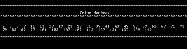 Information: Prime Numbers Using C++ Programming Language