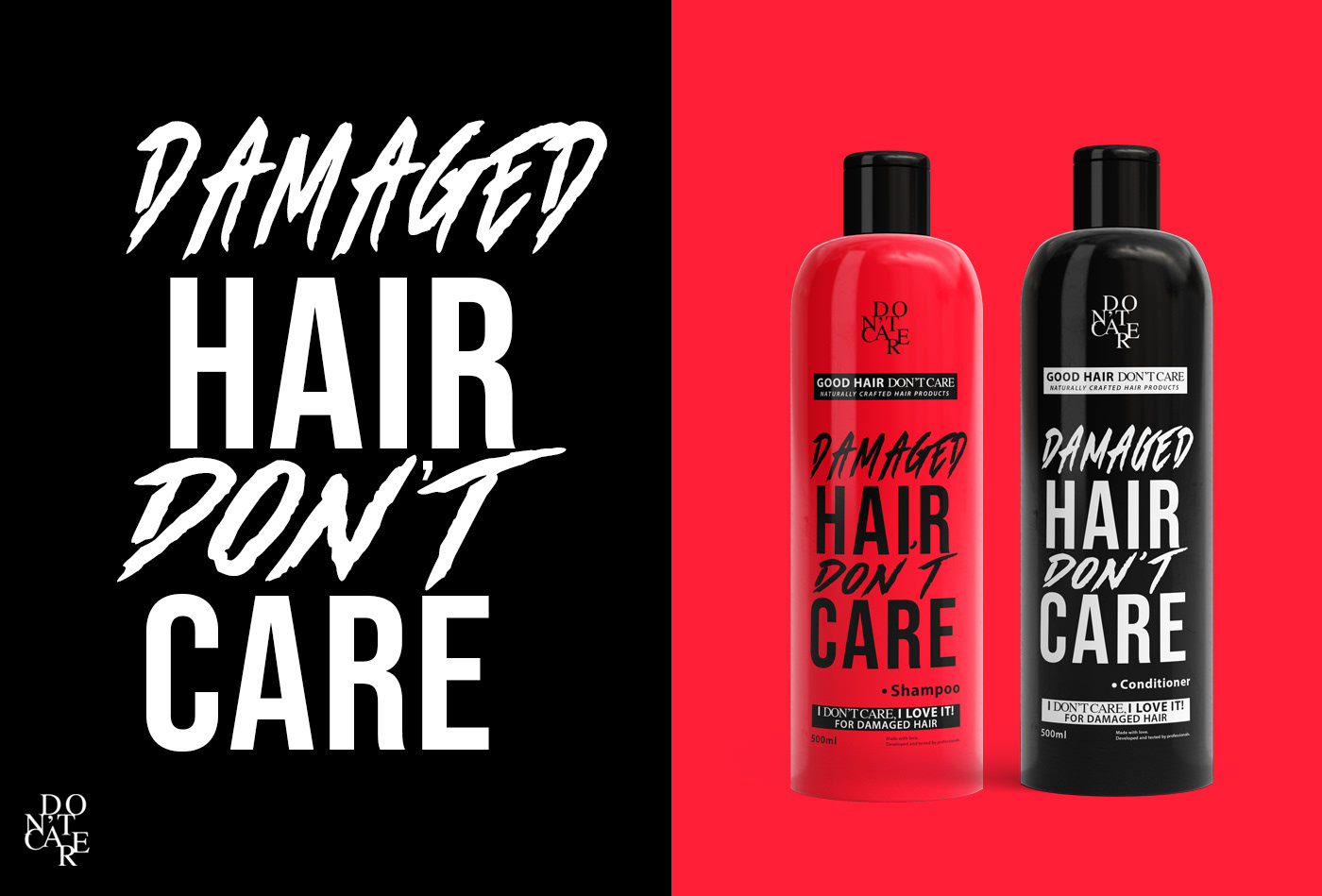 Good Hair Don T Care On Packaging Of The World Creative Package