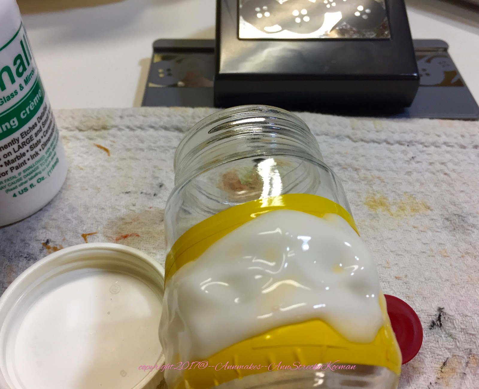 Annmakes Glass Etching done Easily