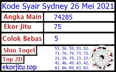 Bocoran Togel Sydney 26 Mei 2021 Bocoran Togel Sydney 26 Mei 2021