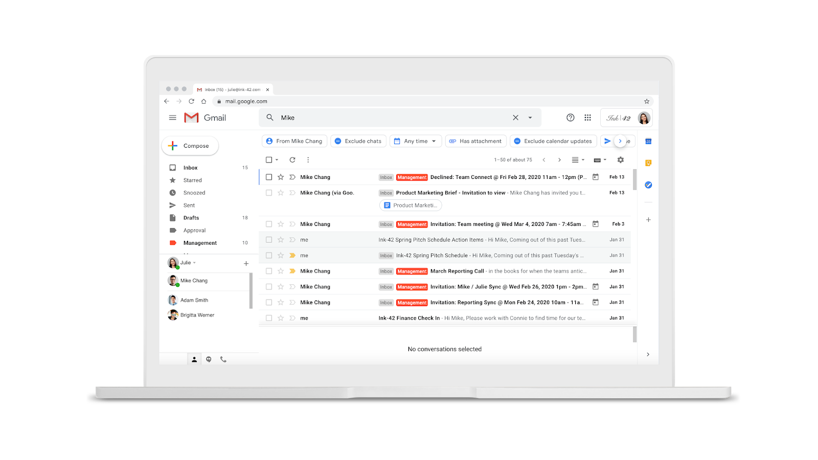 G Suite Updates Blog Refine Search Results In Gmail Faster With