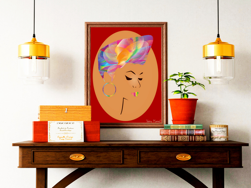 Nuevas impresiones Colorful afro hair girls