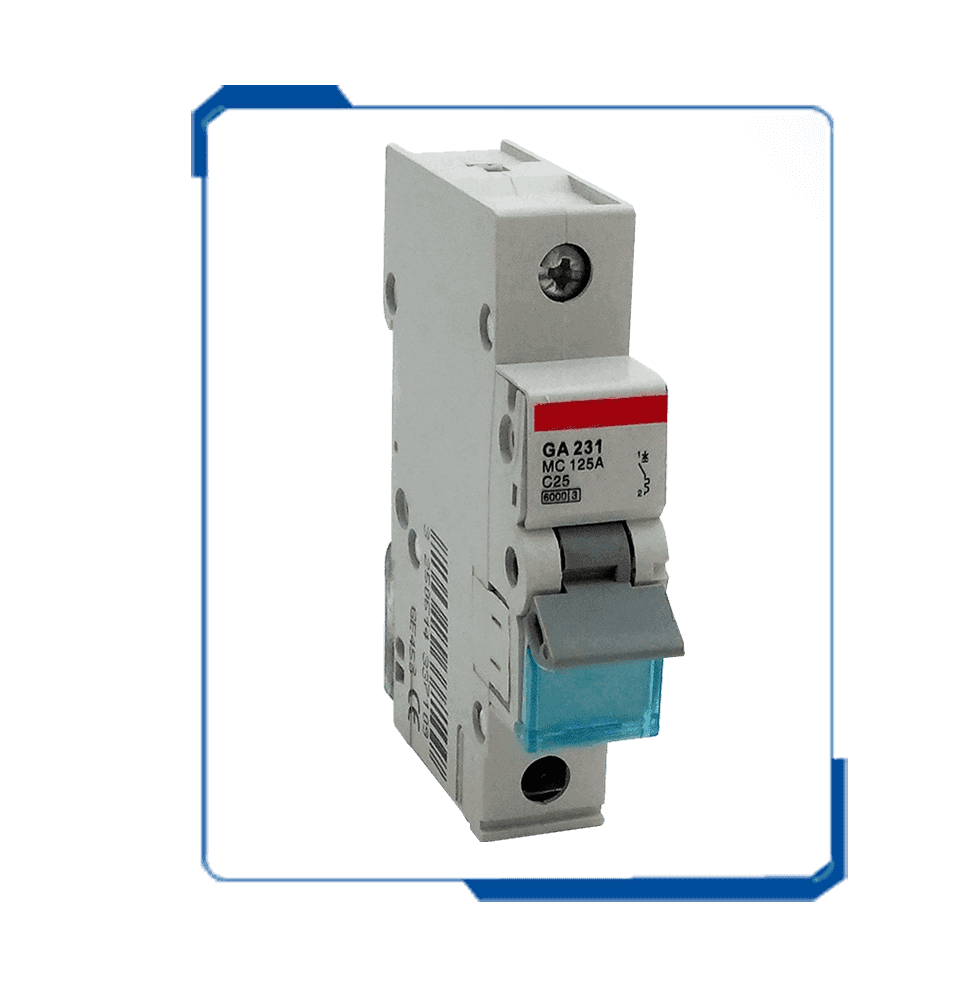 MC 1 pole shunt trip ac electric control circuit breaker