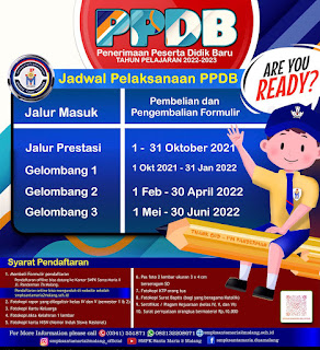 PPDB Saint Mary 2 Junior High School Malang
