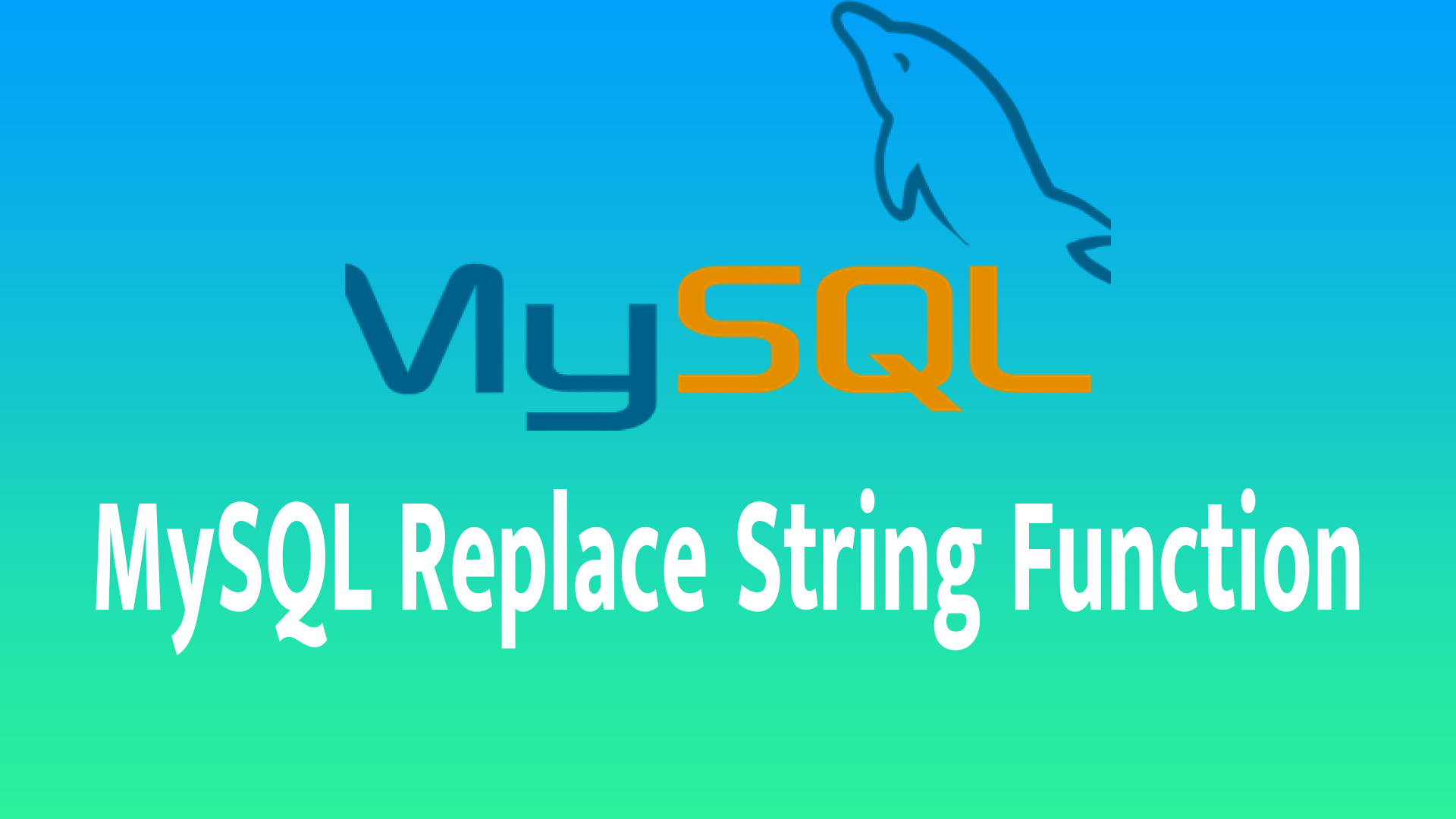 MySQL Replace String Function