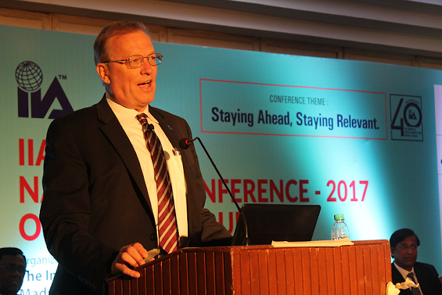 Mr. Richard Chambers, Global President and CEO, IIA, addressing the delegates at the National Conference on Inter Audit.