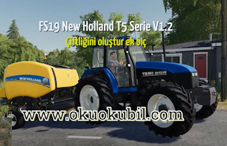 FS19 New Holland T5 Serie V1.2 MOD Sımulator Oyunu indir 2020