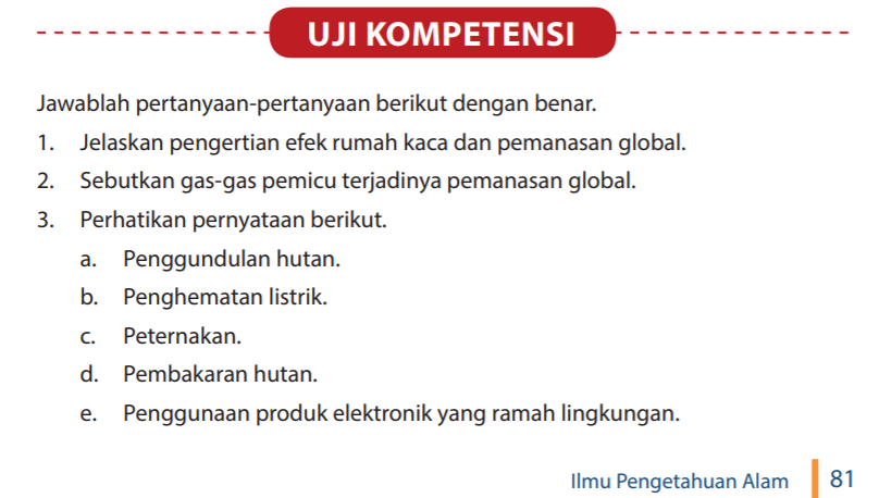 Jawaban Uji Kompetensi Bab 4 Ipa Kelas 7 Halaman 81 82 Bastechinfo