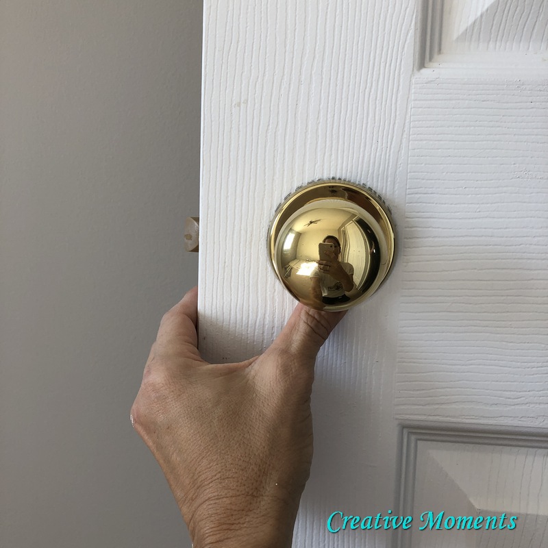 Goodbye Brassy Gold Door Knobs