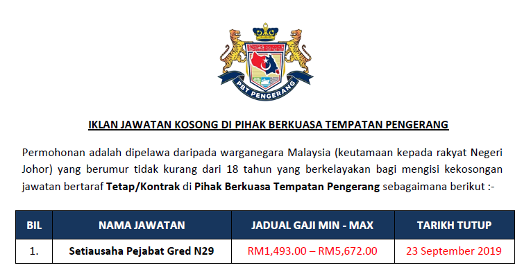 Berkuasa tempatan pihak PIHAK BERKUASA