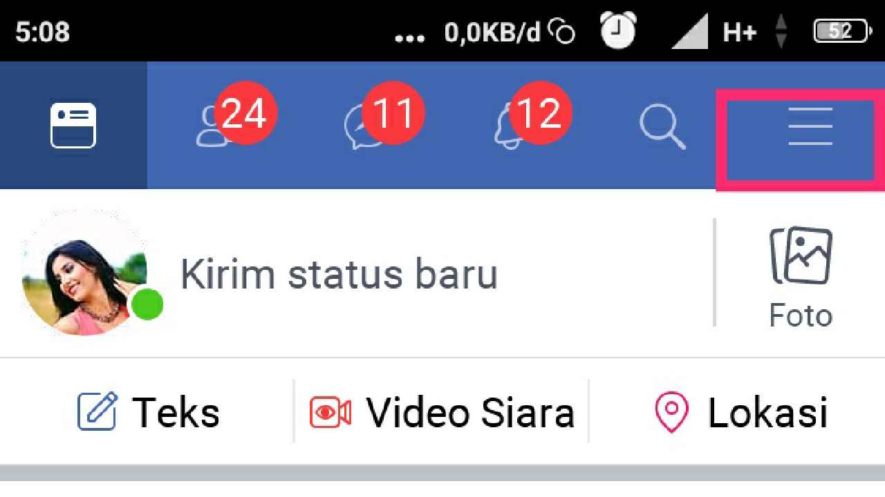 Cara mengganti kata sandi Facebook lite
