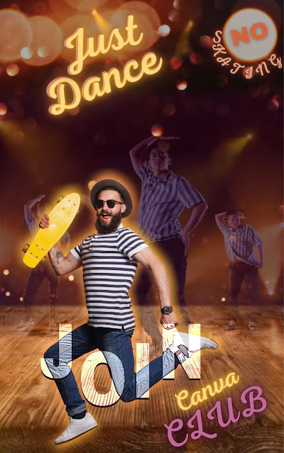 Tutorial 4 - Learn Amazing Canva features through this Funky Dance poster