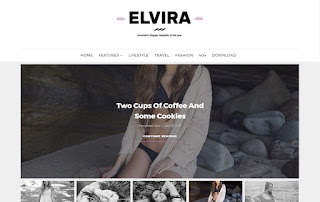 Elvira Beauty Blogger Template