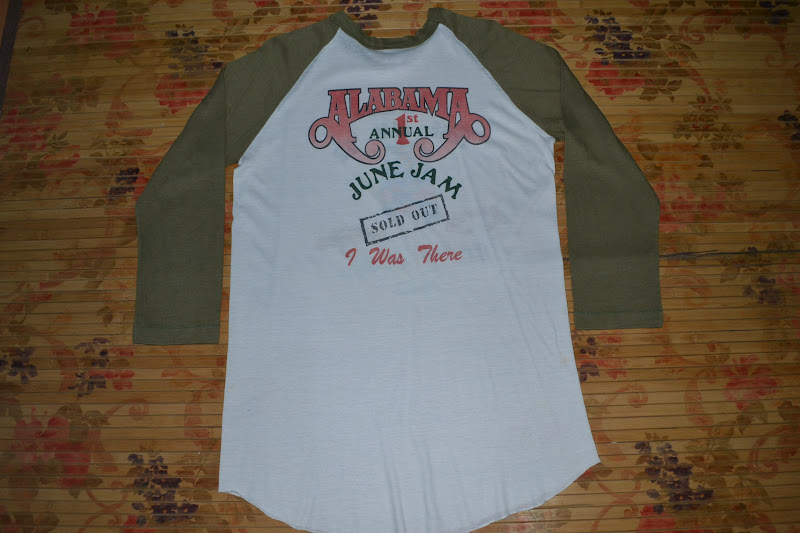 Anak Liar Rocks! Vintage 1982 ALABAMA 1st Annual June Jam 3/4 Baseball Jersey