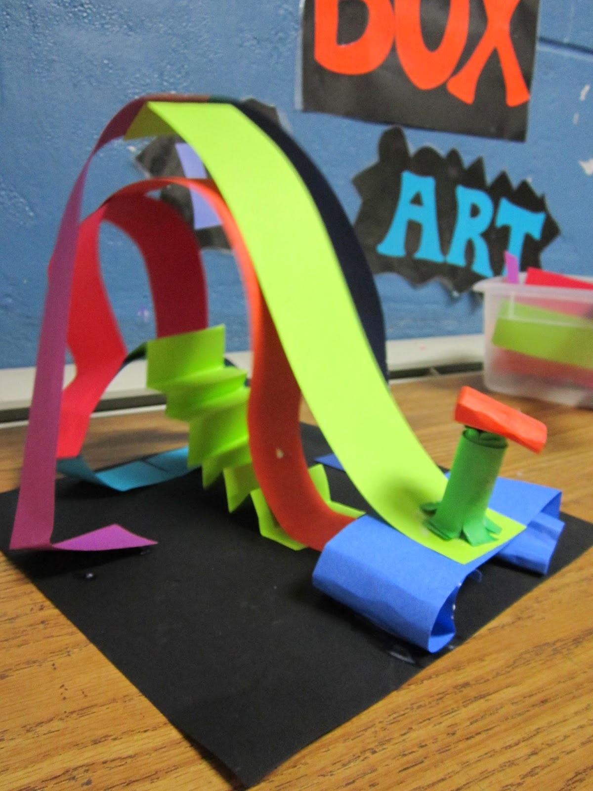 ChumleyScobey Art Room Paper Line Sculpture
