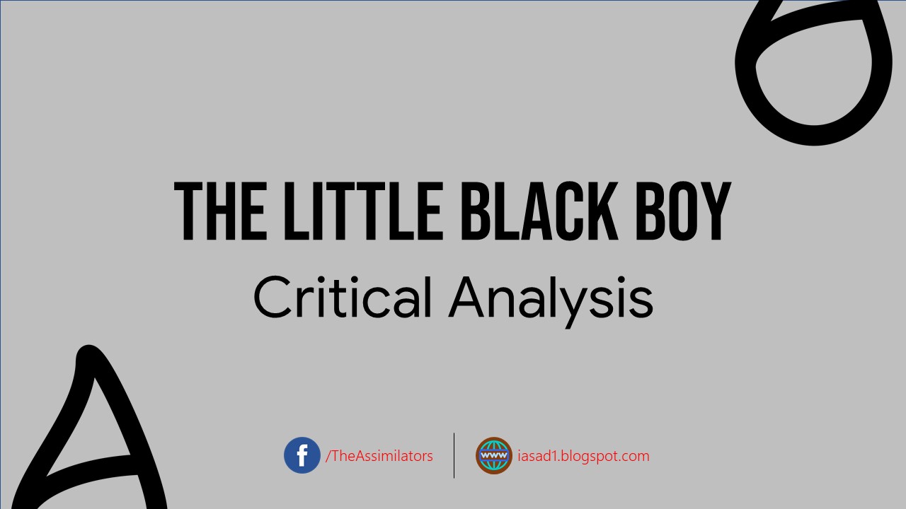 Critical Analysis - The Little Black Boy