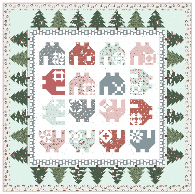 Little Christmas Village Quilt Along Week 1