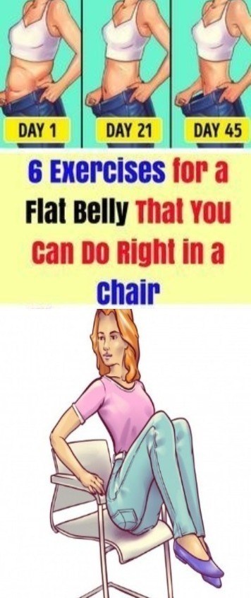 6 Exercises For A Flat Belly That You Can Do Right In A Chair