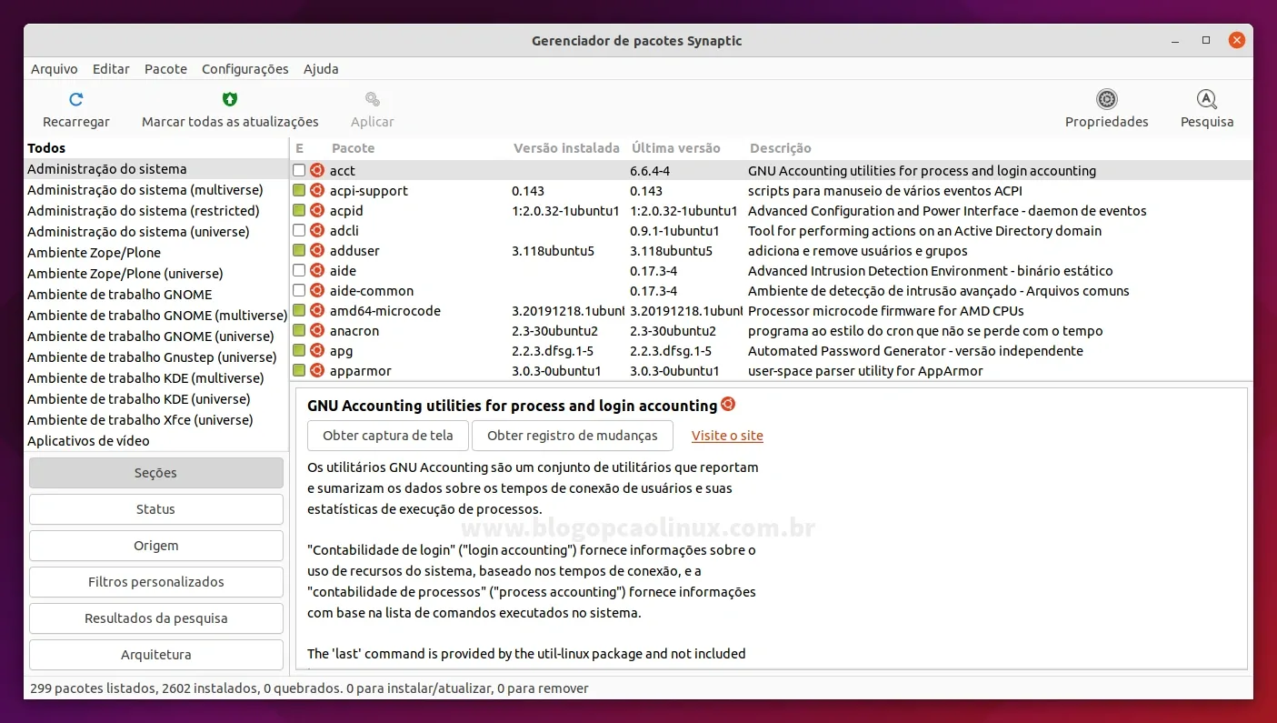 Como instalar o Synaptic no Ubuntu 21.10 (Impish Indri)