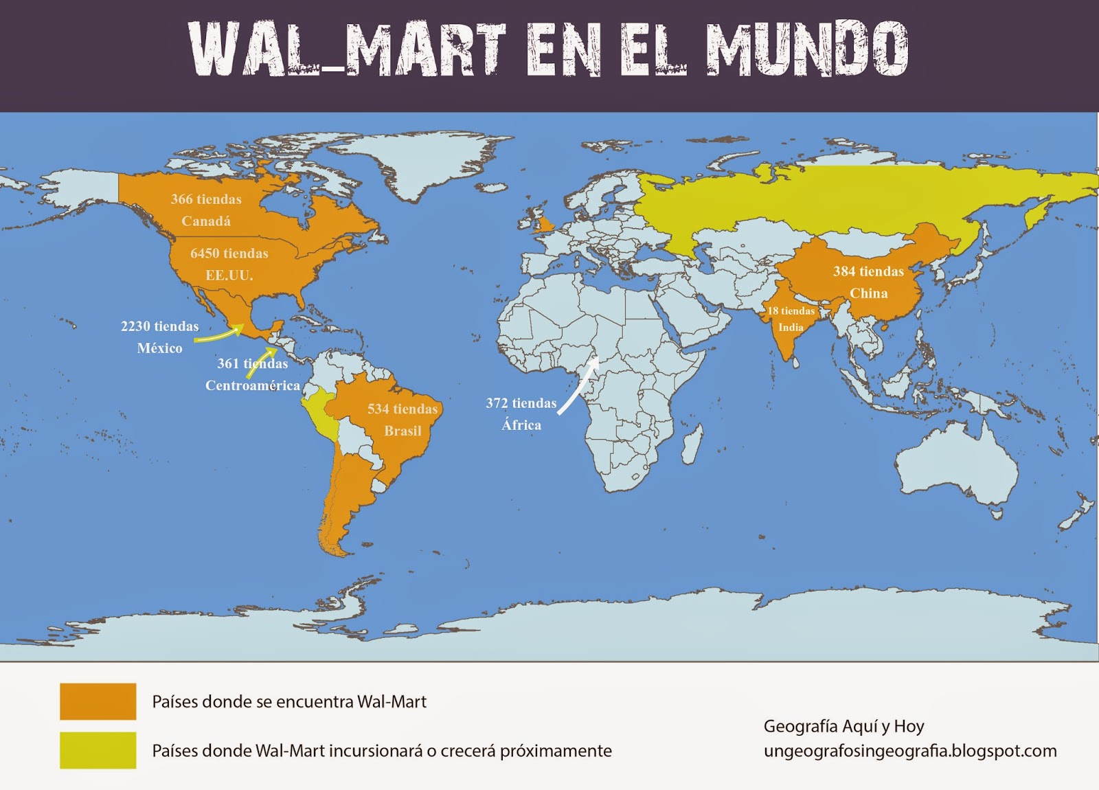 La Expansión Geográfica de WalMart Un geógrafo sin geografía
