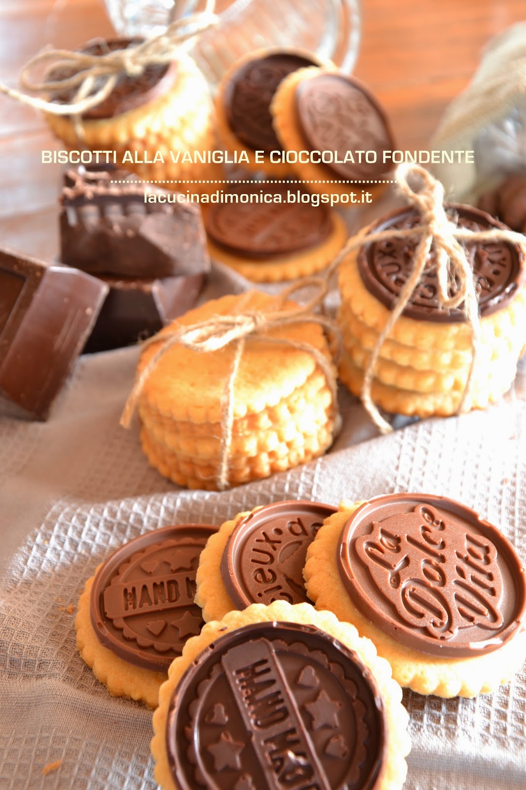 biscotti alla vaniglia e cioccolato fondente
