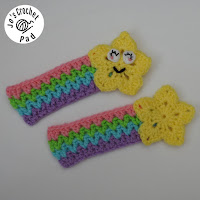 Shooting Star Crochet Applique Embellishment Pattern