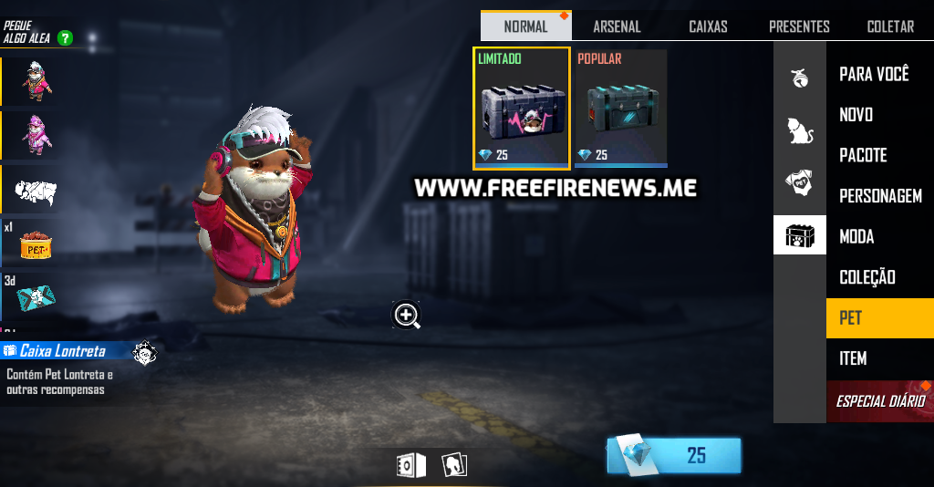 New Crate Arrived At Free Fire With Pet Lontreta