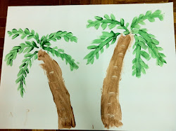coconut tree painting daughter