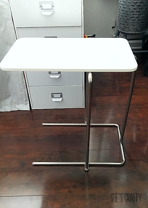 She S Crafty How To Makeover A Side Table To Go Under The Couch