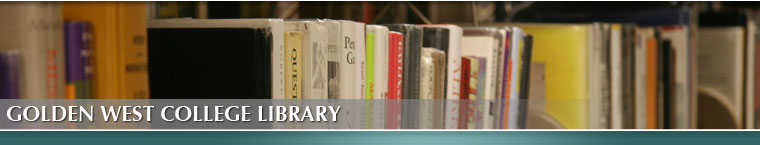 Golden West College Library Newsletter