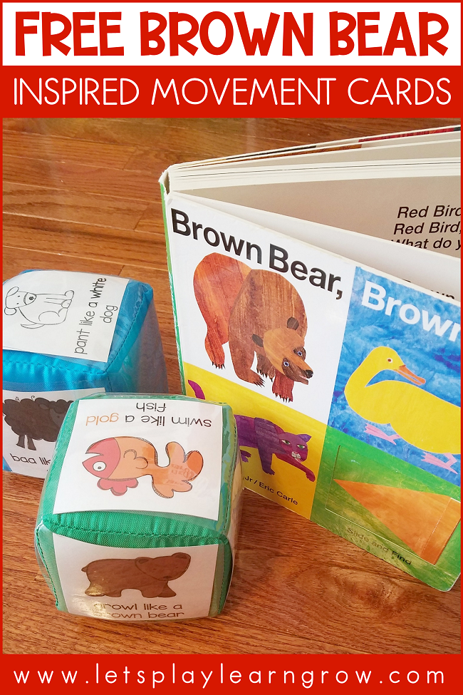 Brown Bear Brown Bear Gross Motor Activity for Toddlers and Preschoolers