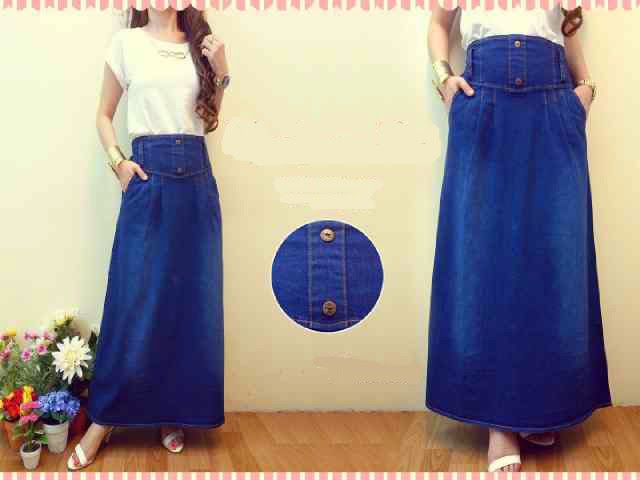  Rok Jeans Wanita  ZK R 140410 Pakaian Wanita  Online